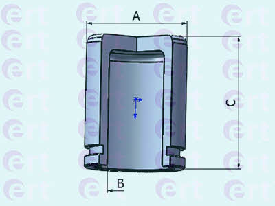 Ert 151101-C Front brake caliper piston 151101C