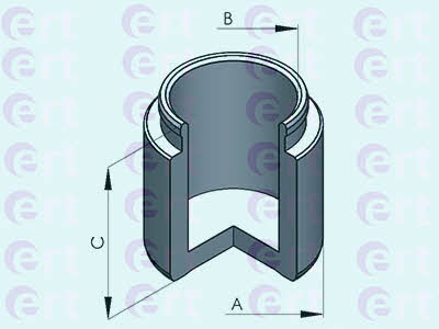 Ert 151071-C Front brake caliper piston 151071C