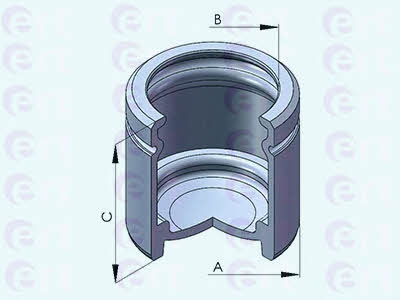 Ert 151259-C Rear brake caliper piston 151259C