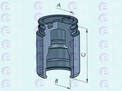 Ert 151203-C Rear brake caliper piston 151203C