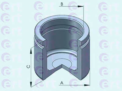 Ert 150954-C Front brake caliper piston 150954C