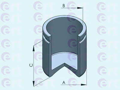 Ert 150979-C Front brake caliper piston 150979C