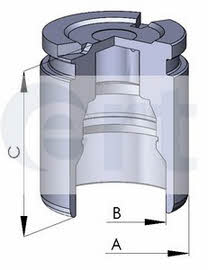 Ert 150555-C Rear brake caliper piston 150555C