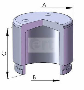 Ert 150774-C Front brake caliper piston 150774C