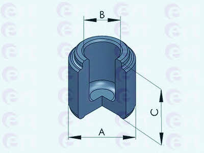 Ert 150790-C Rear brake caliper piston 150790C
