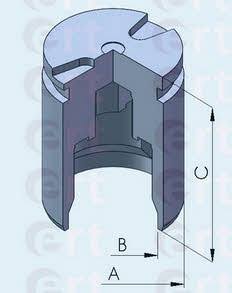Ert 150801-C Rear brake caliper piston 150801C
