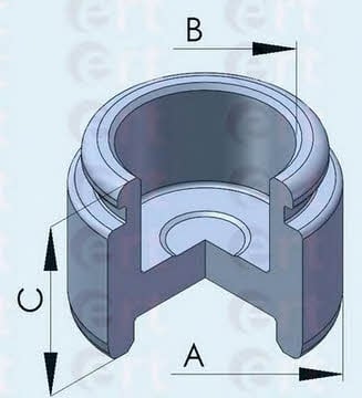 Ert 150802-C Front brake caliper piston 150802C