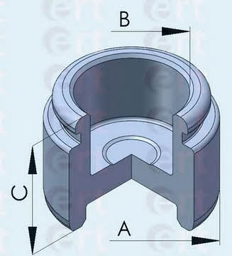 Ert 150810-C Front brake caliper piston 150810C