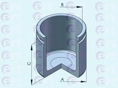Ert 150821-C Front brake caliper piston 150821C