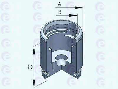 Ert 150822-C Rear brake caliper piston 150822C
