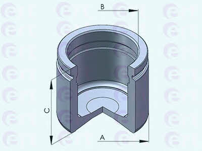 Ert 150854-C Front brake caliper piston 150854C