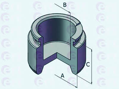 Ert 150855-C Rear brake caliper piston 150855C