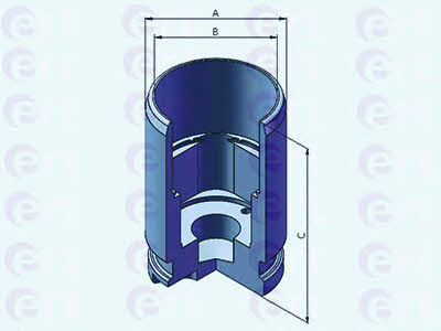 Ert 150876-C Rear brake caliper piston 150876C