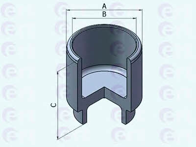 Ert 150931-C Front brake caliper piston 150931C