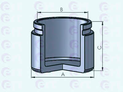 Ert 150969-C Front brake caliper piston 150969C