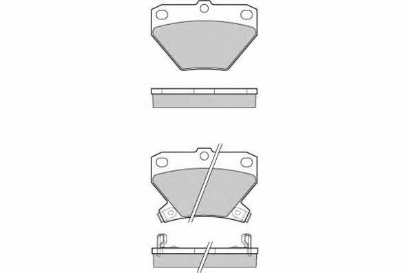 ETF 12-1061 Brake Pad Set, disc brake 121061