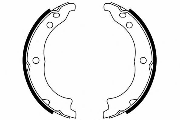 ETF 09-0654 Parking brake shoes 090654