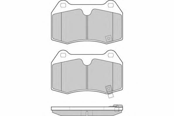 ETF 12-1165 Brake Pad Set, disc brake 121165
