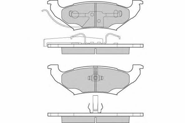 ETF 12-1223 Brake Pad Set, disc brake 121223