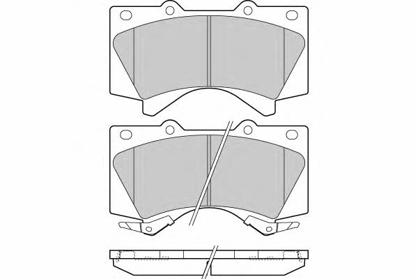ETF 12-1381 Brake Pad Set, disc brake 121381