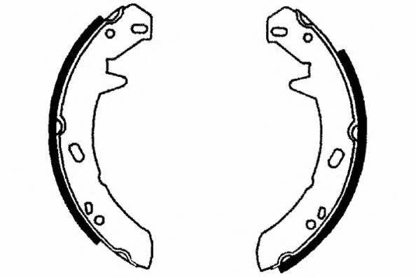 ETF 09-0662 Parking brake shoes 090662