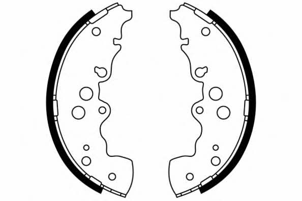 ETF 09-0671 Parking brake shoes 090671