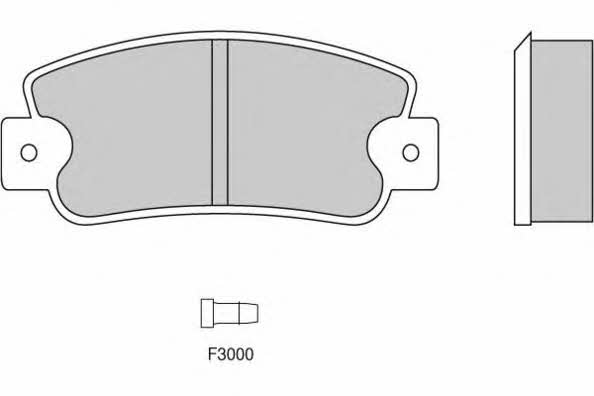 ETF 12-0203 Brake Pad Set, disc brake 120203
