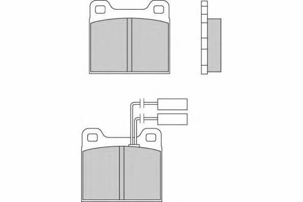 ETF 12-0224 Brake Pad Set, disc brake 120224