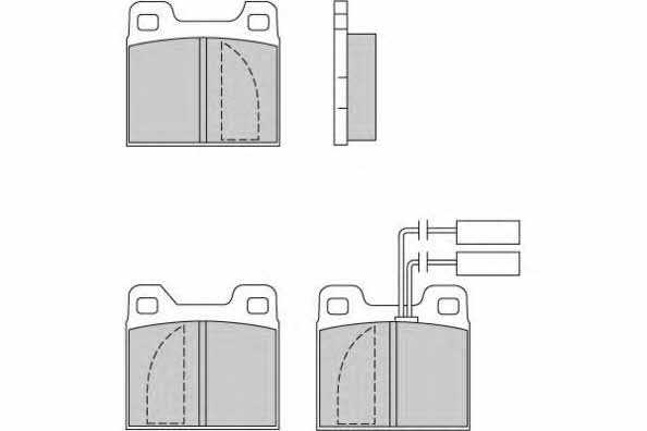ETF 12-0225 Brake Pad Set, disc brake 120225