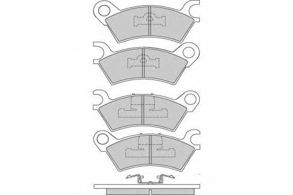 ETF 12-0250 Brake Pad Set, disc brake 120250