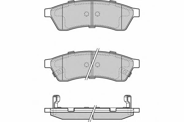 ETF 12-1400 Brake Pad Set, disc brake 121400