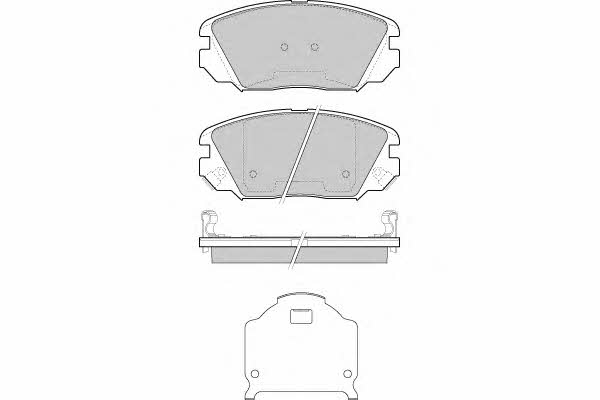 ETF 12-1401 Brake Pad Set, disc brake 121401