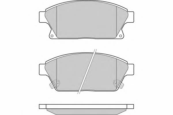ETF 12-1405 Brake Pad Set, disc brake 121405