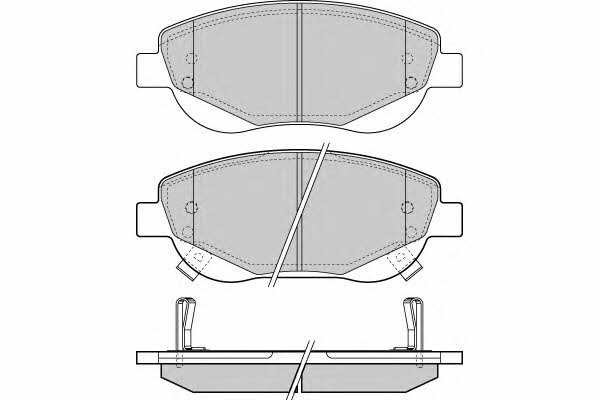 ETF 12-1421 Brake Pad Set, disc brake 121421