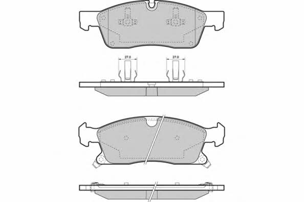 ETF 12-1460 Brake Pad Set, disc brake 121460