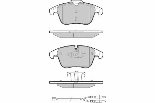 ETF 12-1487 Brake Pad Set, disc brake 121487