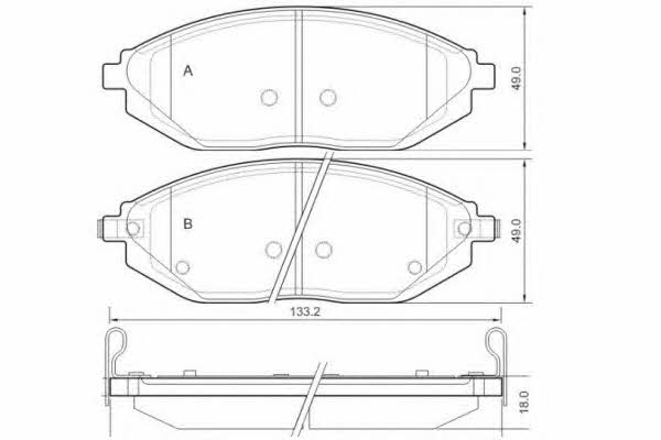 ETF 12-1513 Brake Pad Set, disc brake 121513