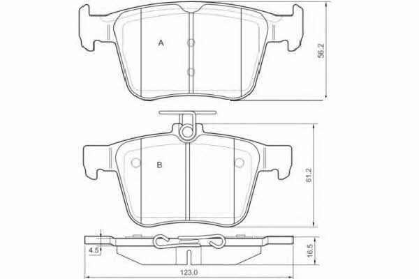 ETF 12-1517 Brake Pad Set, disc brake 121517