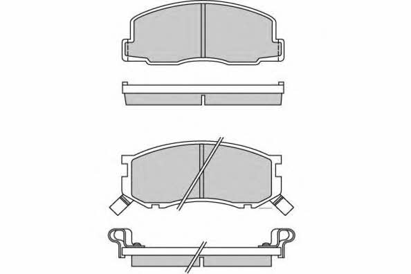 ETF 12-0307 Brake Pad Set, disc brake 120307