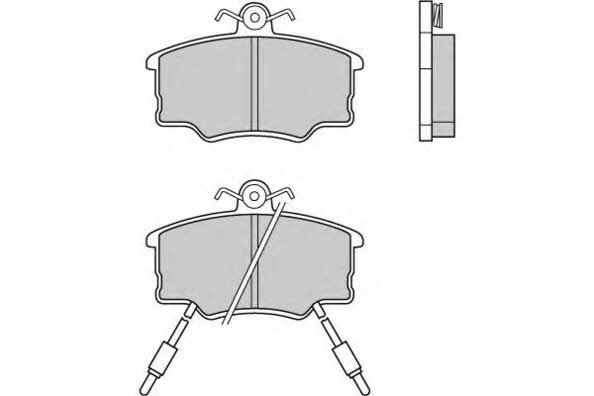 ETF 12-0339 Brake Pad Set, disc brake 120339