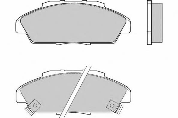 ETF 12-0519 Brake Pad Set, disc brake 120519