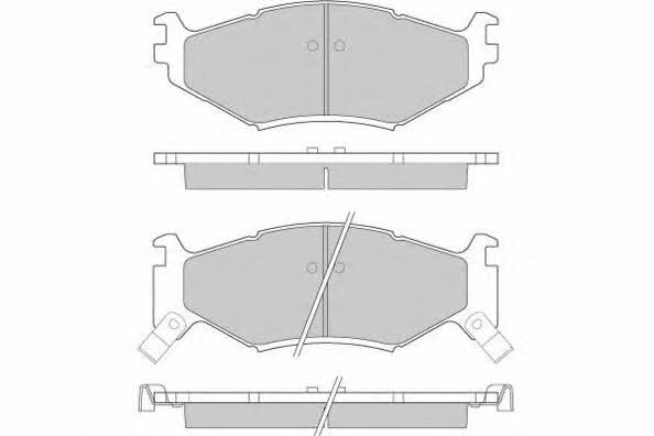 ETF 12-0629 Brake Pad Set, disc brake 120629