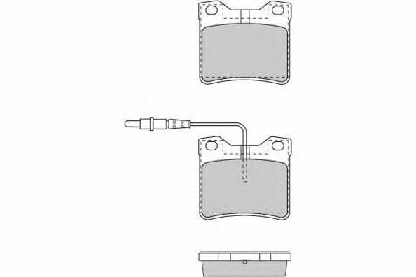 ETF 12-0705 Brake Pad Set, disc brake 120705