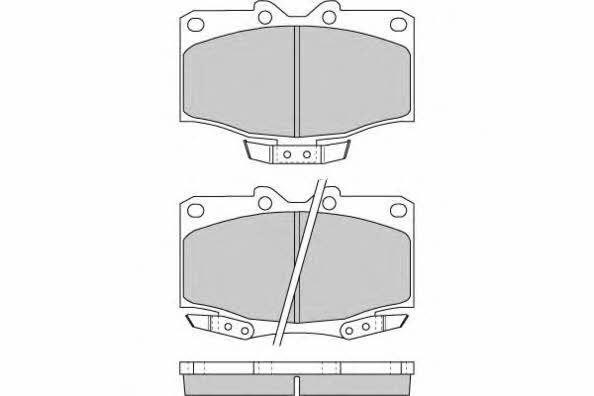 ETF 12-0725 Brake Pad Set, disc brake 120725