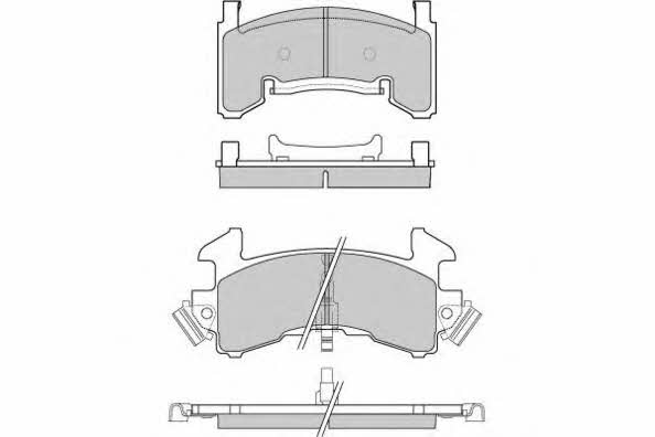 ETF 12-0796 Brake Pad Set, disc brake 120796