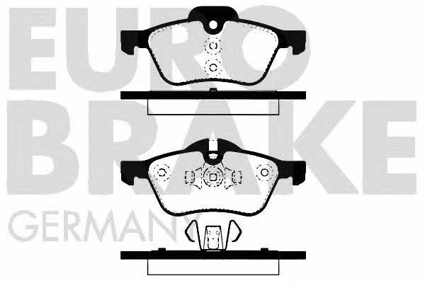 Eurobrake 5502224020 Brake Pad Set, disc brake 5502224020