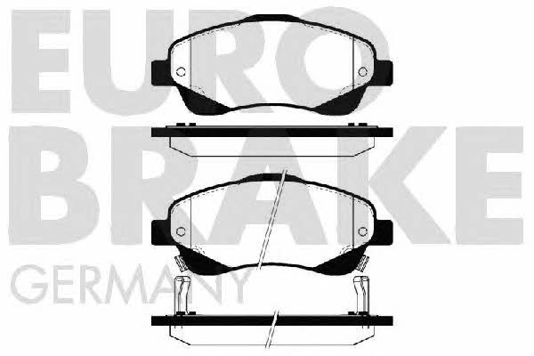 Eurobrake 5502224562 Brake Pad Set, disc brake 5502224562