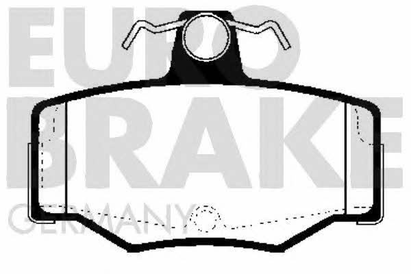 Eurobrake 5502222221 Brake Pad Set, disc brake 5502222221