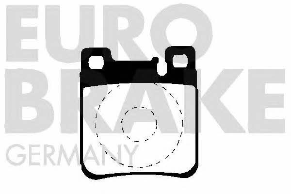 Eurobrake 5502223323 Brake Pad Set, disc brake 5502223323