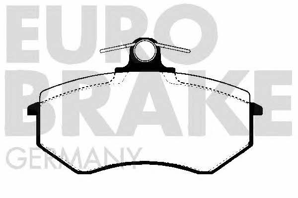 Eurobrake 5502224727 Brake Pad Set, disc brake 5502224727